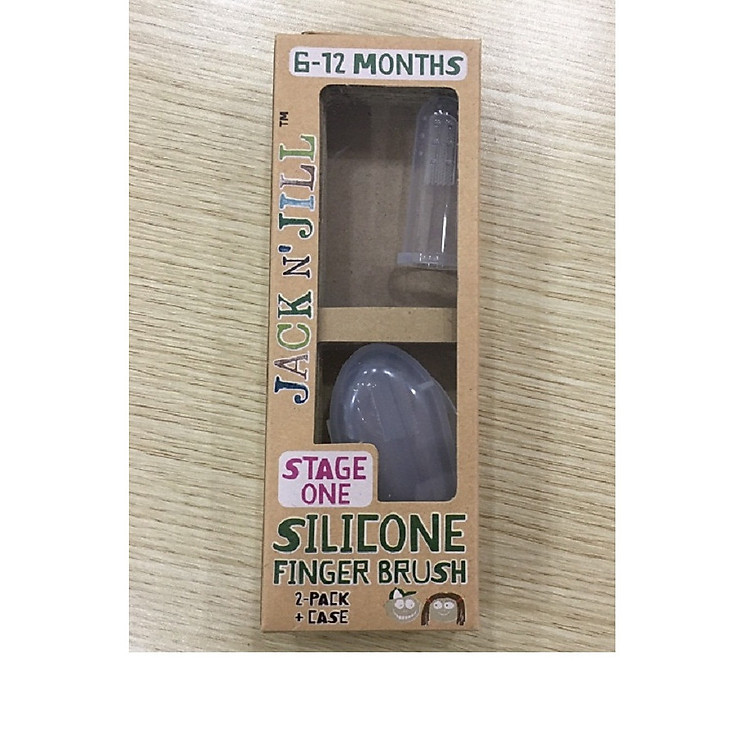 Bàn chải xỏ ngón silicone Jack and Jill