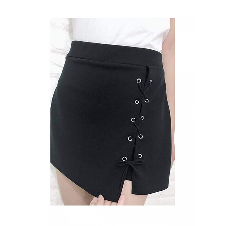 Quần short dáng váy ĐAN DÂY lệch thời trang