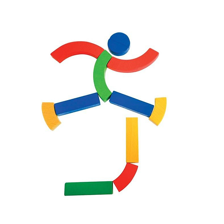 Đồ chơi gỗ Hộp xếp hình thể thao Chính hãng Giá rẻ - Hình ảnh 2