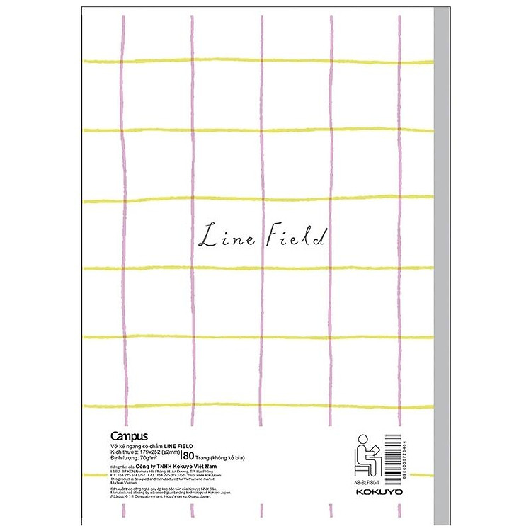 Vở Line Field B5 Kẻ Ngang (80 trang) - Ảnh 4
