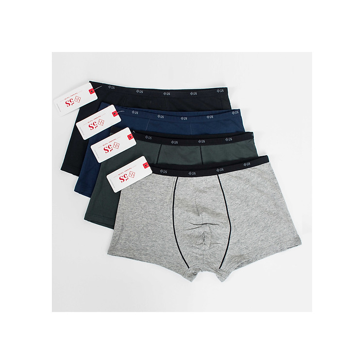 Set 4 Quần Sịp Đùi Nam 5S (5BX020-01) Chất Liệu Cotton Cao Cấp