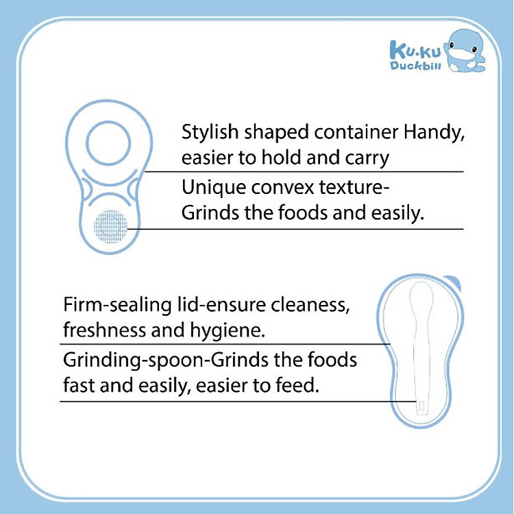 Mua Dụng cụ nghiền thức ăn cho bé Kuku Chính hãng Tiết kiệm - Hình ảnh 4