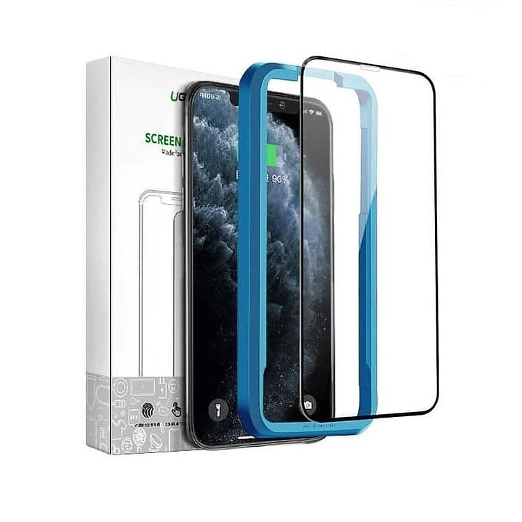 Miếng dán kính cường lực bảo vệ 3D Iphone 11 pro 5.8inch 2 miếng Ugreen 70981 SP140 Hàng Chính Hãng
