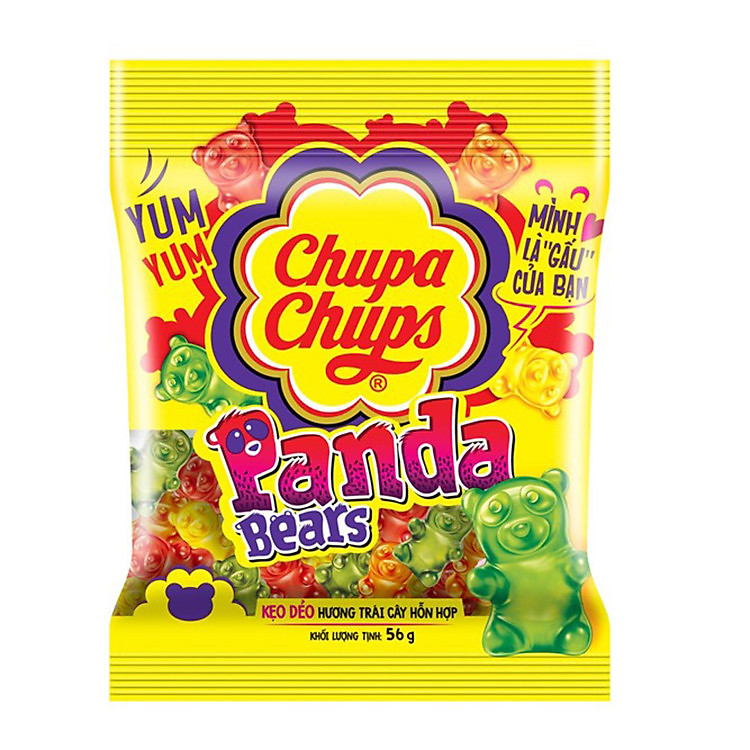 Chupa Chups kẹo dẻo Panda Bear 56g
