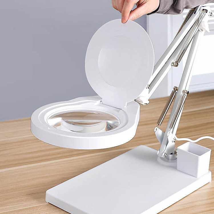 Kính lúp để bàn có đèn TERINO DE-78W (phóng đại 10X và 20X)