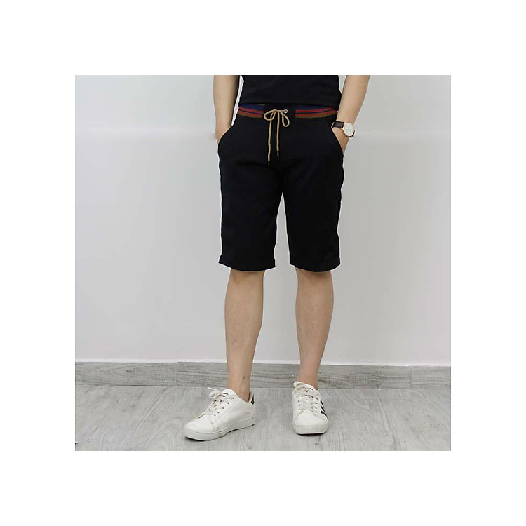 Quần Short Kaki Nam Cao Cấp Phối Lưng Thun
