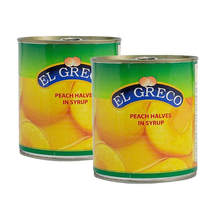 COMBO 2 lon Đào ngâm El Greco (820g x 2)