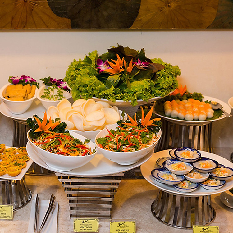 Voucher Buffet Chay Buổi Trưa tại Bông Sen Sài Gòn với Hơn 40 Món Ăn Đặc Sắc