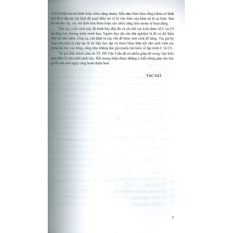 Kỹ Thuật Lập Trình C và C# Từ Cơ Bản Đến Nâng Cao - Ảnh 7