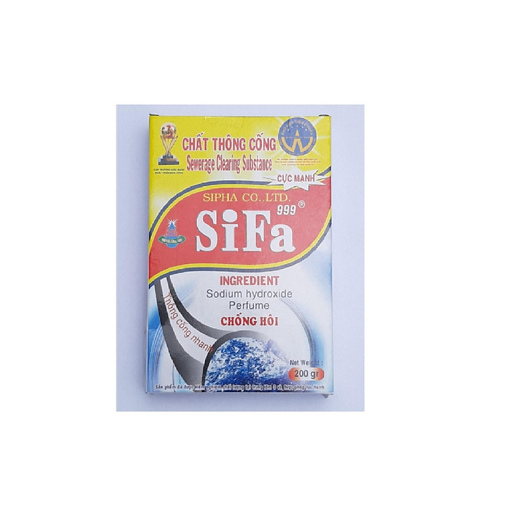 Bột Thông Tắc Bồn Cầu, Thông Tắc Cống Sifa Đa Năng Siêu Nhanh 200g