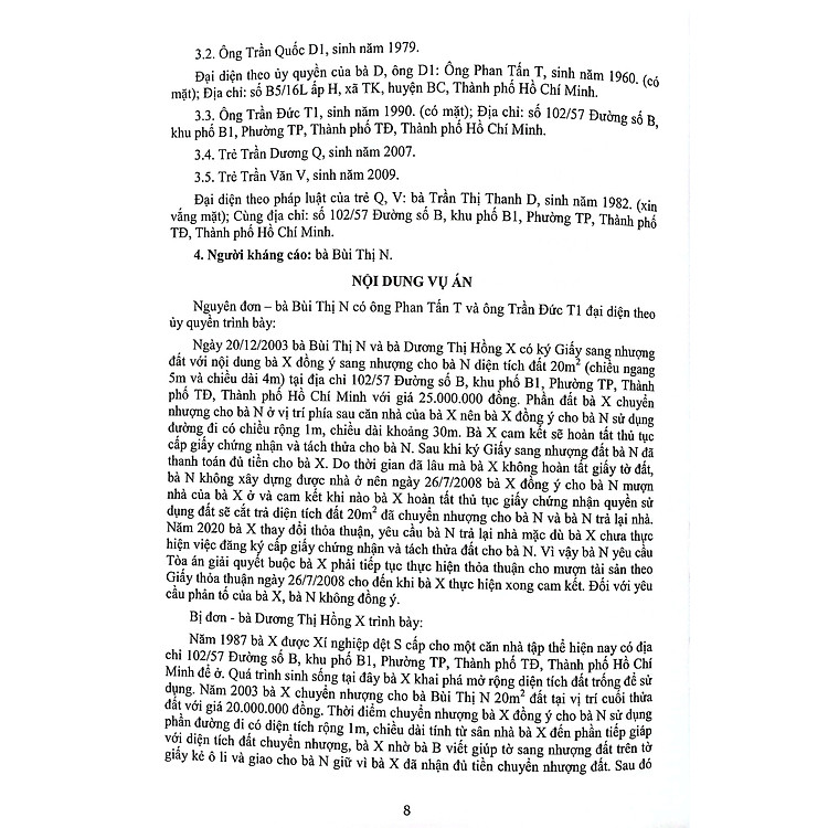 Tuyển Tập Các Bản Án Của Tòa Án Nhân Dân Cấp Cao Về Dân Sự Và Tố Tụng Dân Sự - Ảnh 7