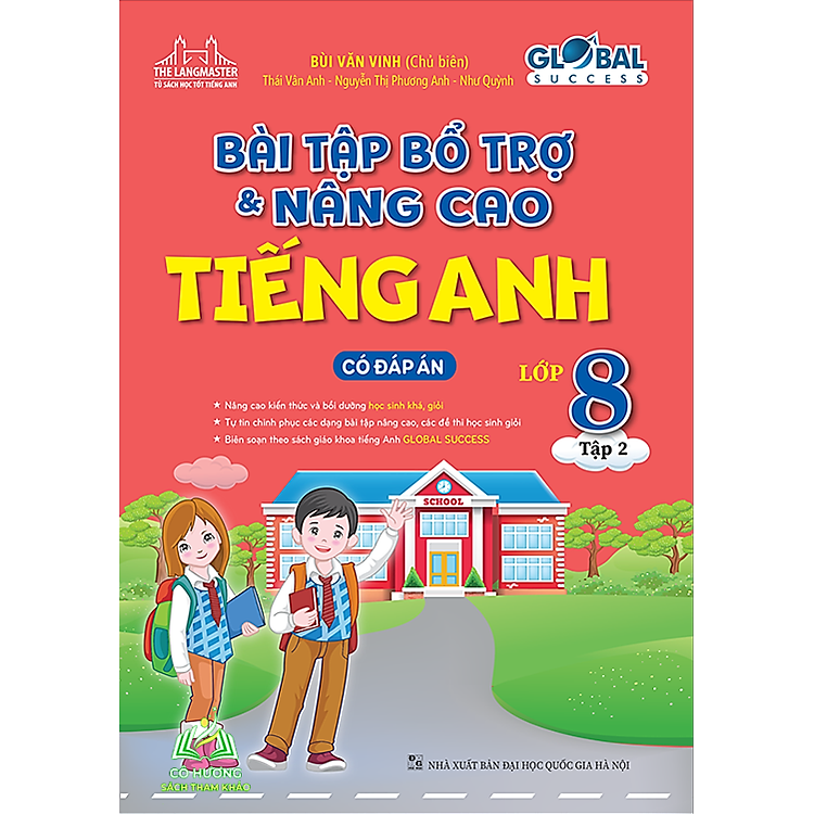 Sách - Combo Bài Tập Bổ Trợ Và Nâng Cao Tiếng Anh Lớp 8 - Tập 1+2 (Có Đáp Án) #huongbook