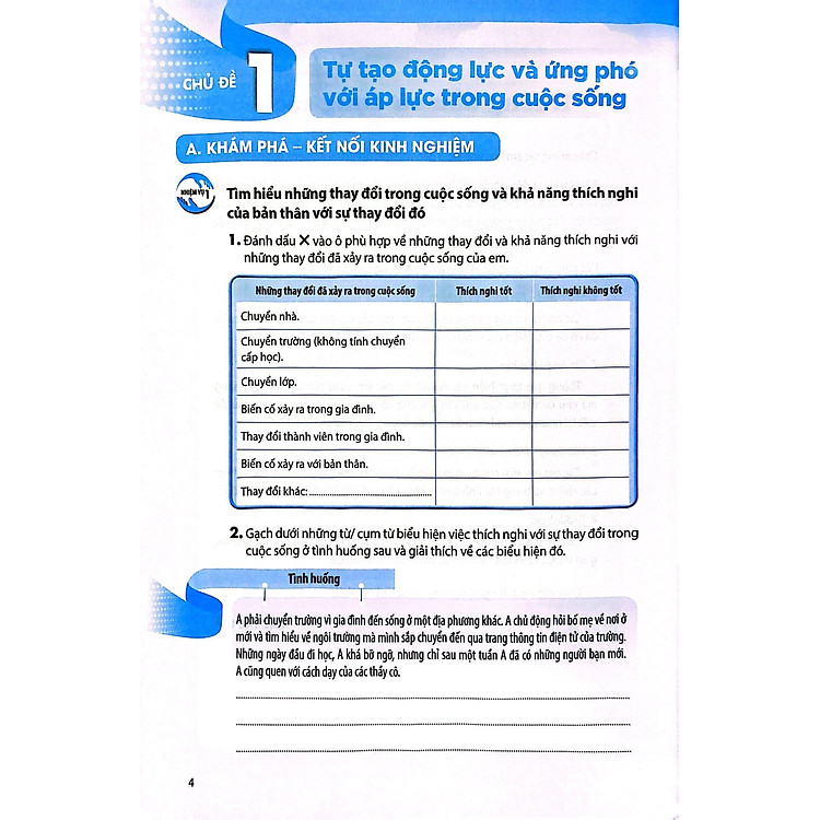 Bài Tập Hoạt Động Trải Nghiệm, Hướng Nghiệp 9 - Bản 1 (Chân Trời) - Ảnh 2