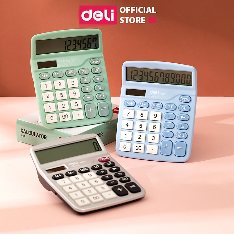 Máy Tính Cầm Tay Deli 12 Số (1 chiếc)