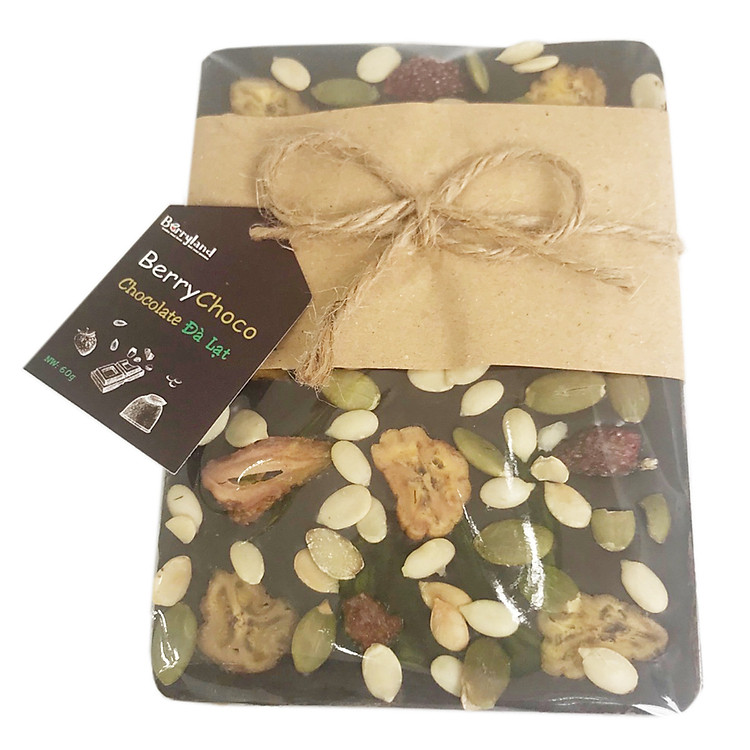 Chocolate trái cây và hạt Berryland 60gr