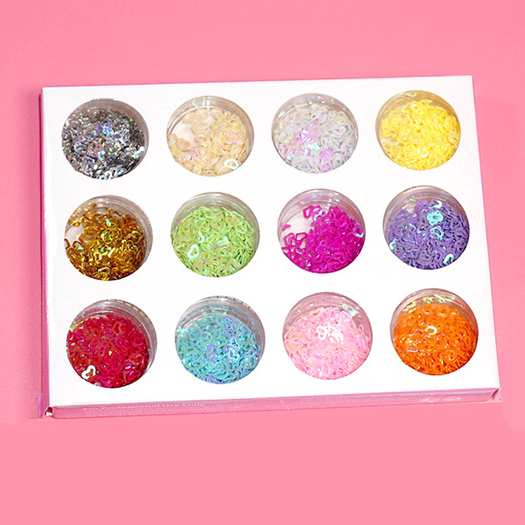Set 12 hũ trang trí dành cho Móng tay & Nails