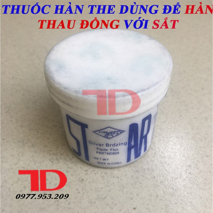 Bột hàn the dùng để hàn thau đồng với sắt