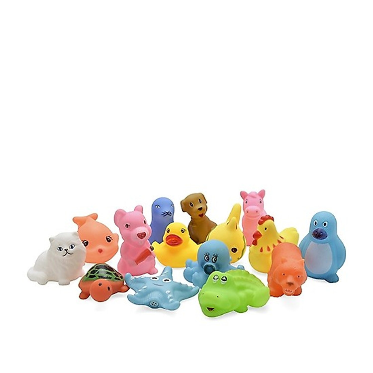 Set 8 Con Vật Thả Bồn Tắm Chip chíp Cho Bé - Tặng 1 muỗng tập ăn