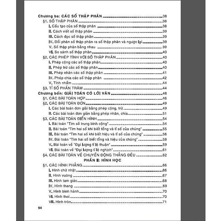 Tóm Tắt Kiến Thức Toán Tiểu Học - Ảnh 4