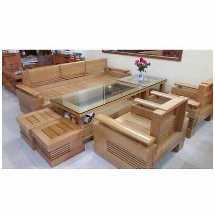 Bàn Ghế Đối Tay Trứng Gỗ Sồi Nga,Bàn ghế phòng khách gỗ sồi nga,bộ bàn ghế phòng khách