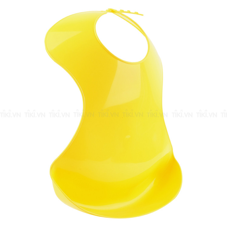 Yếm Nhựa Tập Ăn Pappi - Vàng Chính hãng Giá tốt - Hình ảnh 2