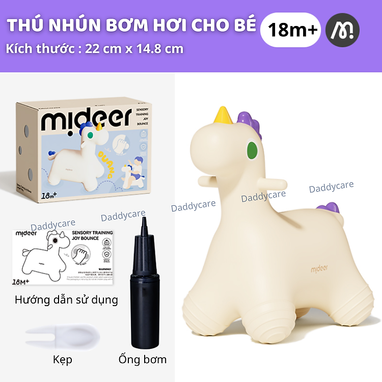 Thú Nhún Bơm Hơi Mideer Cho Bé Chính hãng Ưu đãi - Hình ảnh 3