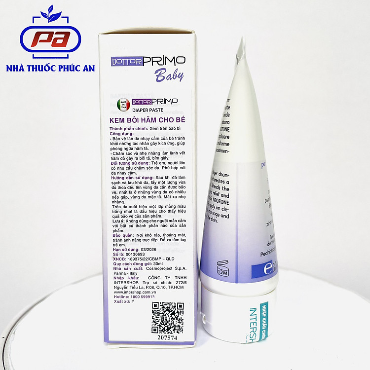 Kem chống hăm Dottorprimo Baby 30ml Chính hãng Tiết kiệm - Hình ảnh 4