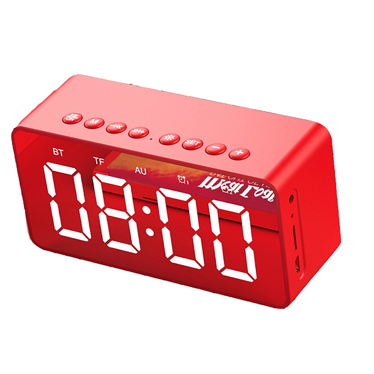Loa bluetooth mini hỗ trợ chức năng đồng hồ và báo thức BT506 - Hàng chính hãng
