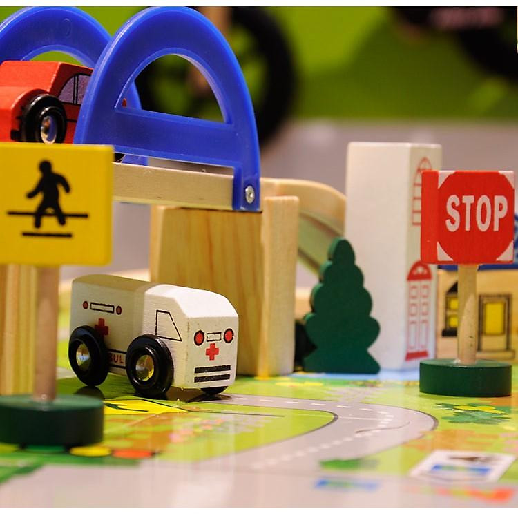 Đồ chơi xếp hình giao thông 40 chi tiết Chính hãng Ưu đãi - Hình ảnh 5