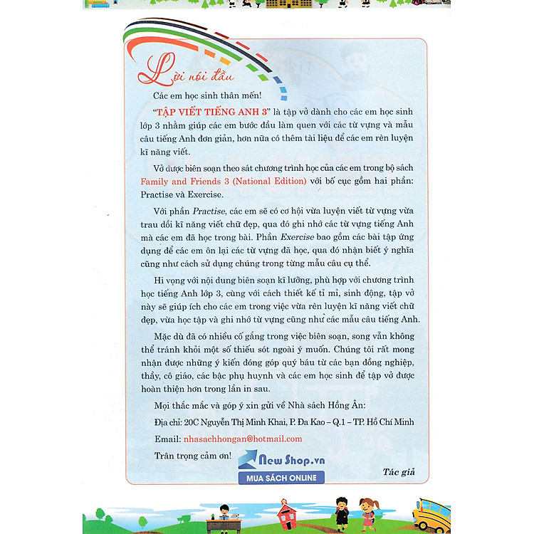 TẬP VIẾT TIẾNG ANH LỚP 3 - NATIONAL EDITION (BIÊN SOẠN THEO BỘ SÁCH FAMILY AND FRIENDS 3) - Ảnh 3