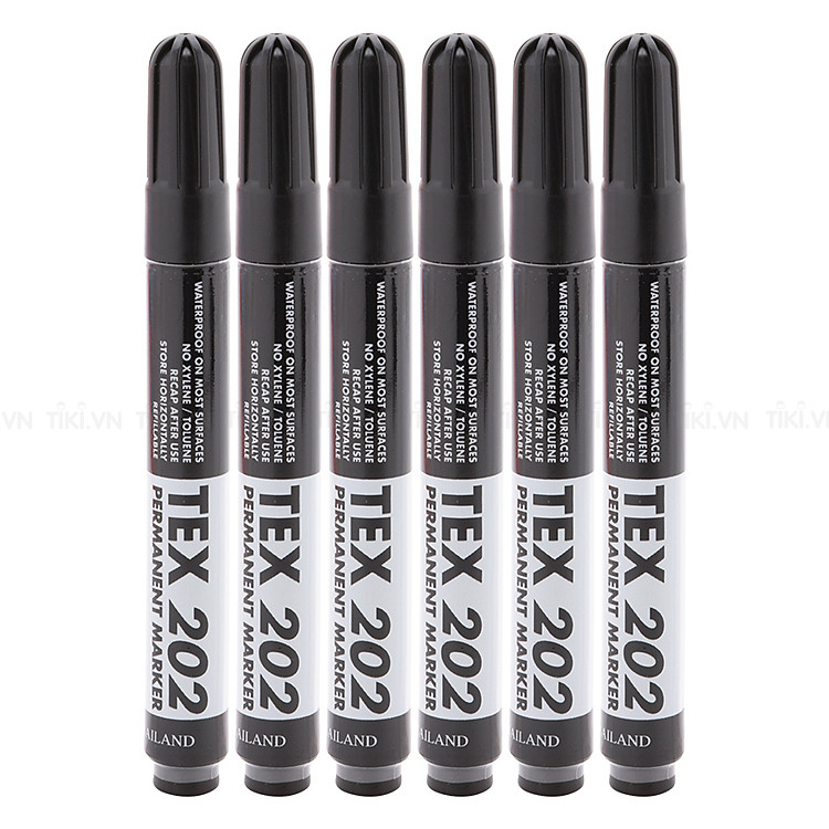 Vĩ 6 Bút Lông Dầu Tex-202