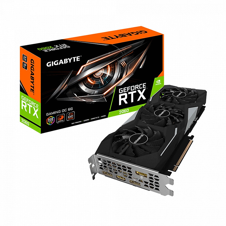 VGA Gigabyte RTX2060 6G GDDR6 Winforce OC (GV-N2060WF2OC-6GD) - hàng chính hãng