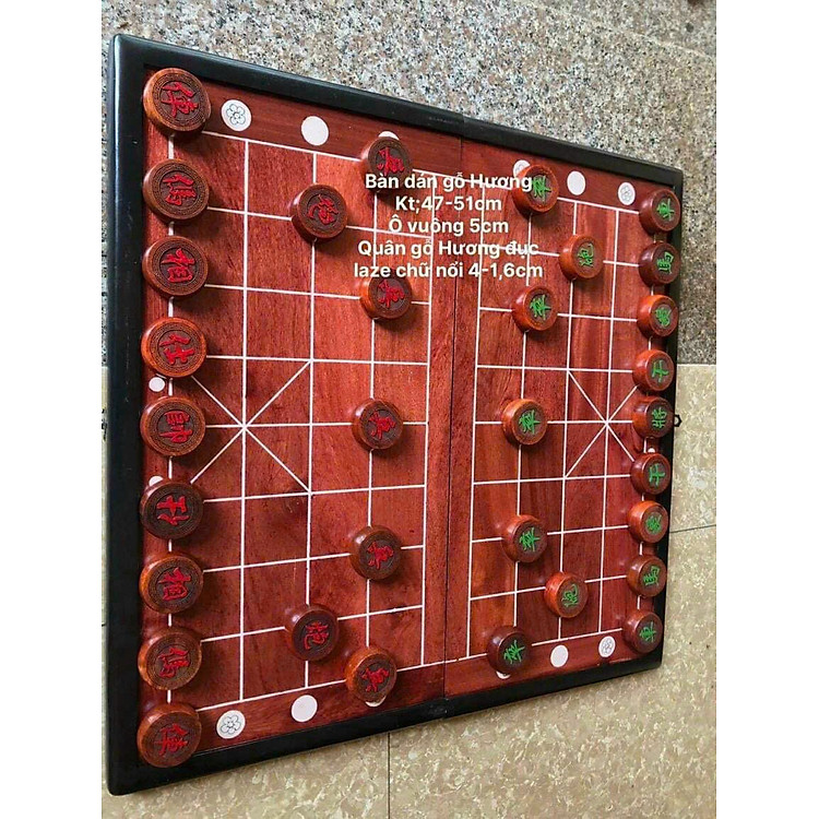 Bộ Bàn Cờ Tướng Gỗ Hương Chính hãng Ưu đãi