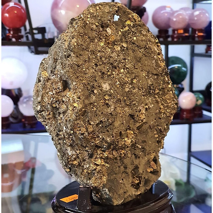 Tinh Thể Vàng Găm Thiên Nhiên ( Pyrit ) Dành Cho Người Mệnh Kim Và Mệnh Thổ - DTB003