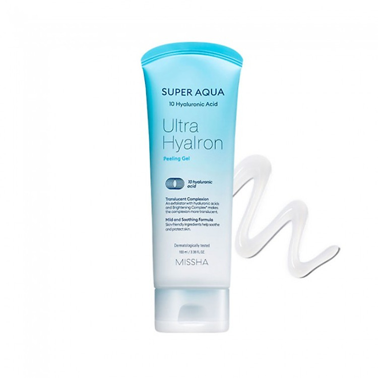 Tinh Chất Dưỡng Missha Super Aqua Ultra Hyalron Peeling Gel 100ml (Detoxifying Gel)