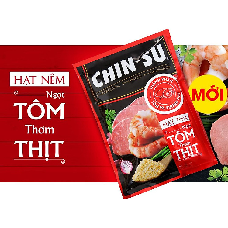 Hạt nêm Chin-su ngọt tôm thơm thịt gói 1.8 kg