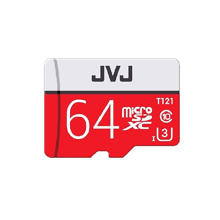 Thẻ nhớ JVJ Micro SDHC Pro 64G C10 chuyên dụng cho camera - Hàng chính hãng