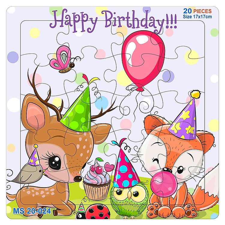 Bộ tranh xếp hình động vật dễ thương Chính hãng Giá rẻ - Hình ảnh 3