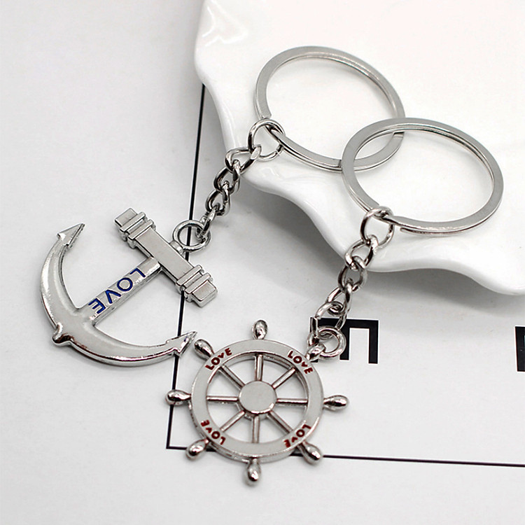 Móc Chìa Khóa Bánh Lái Love Mỏ Neo Xinh Xắn - Ảnh 4