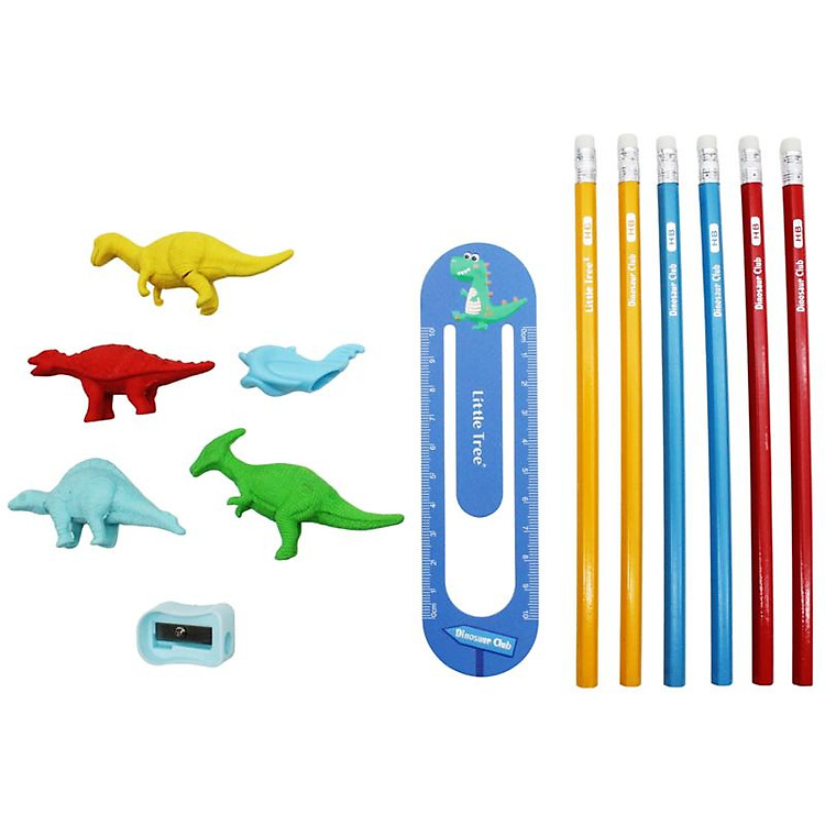 Bộ Dụng Cụ Học Tập Khủng Long Dinosaur Club (13 chi tiết) - Ảnh 2
