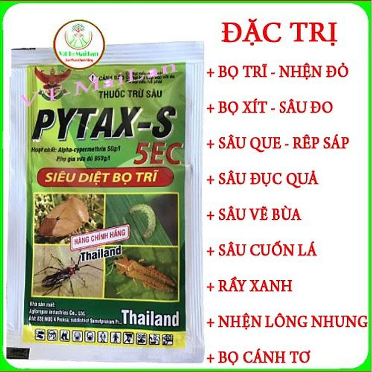PYTAX 5EC Chuyên Bọ Trĩ, Bọ Xít Trên Cây Cảnh và Rau Màu gói 10gram