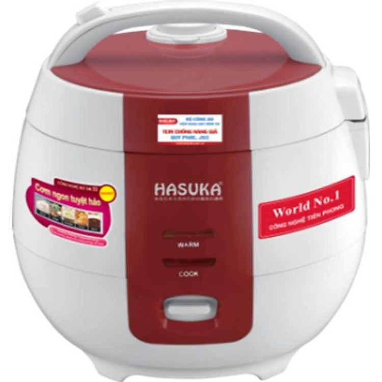 NỒI CƠM ĐIỆN 1.0L - LÒNG DÀY CERAMIC - Ủ 3D - TỰ CÂN BẰNG NƯỚC - HASUKA HSK801 - HÀNG CHÍNH HÃNG