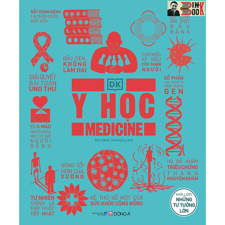 (Bìa cứng, có áo, in màu toàn bộ) Y HỌC - KHÁI LƯỢC NHỮNG TƯ TƯỞNG LỚN -DK - Kim Oanh, Hương Ly dịch – Đông A - NXB Dân trí