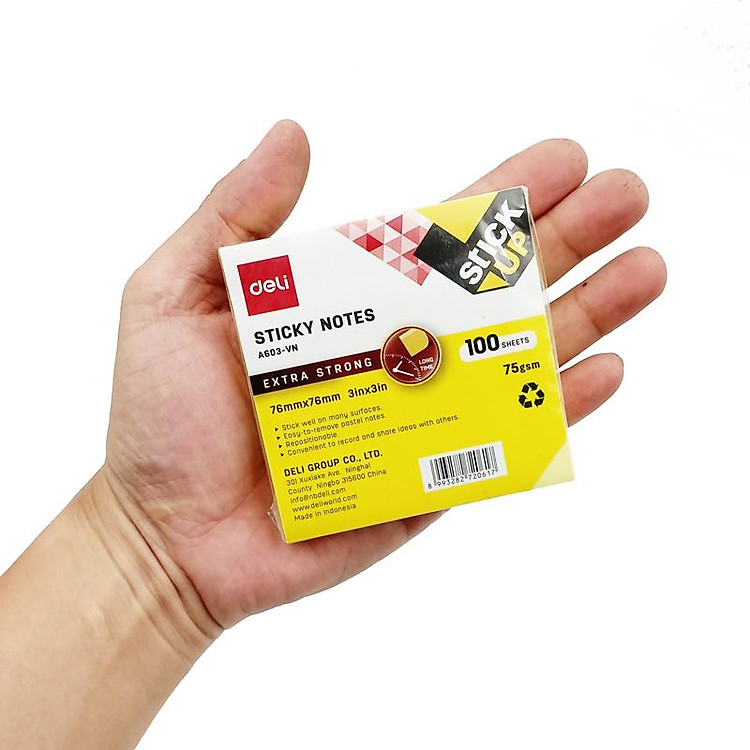 Giấy Note Deli EA603 76 x 76 mm 75gsm (100 tờ) - Ảnh 5