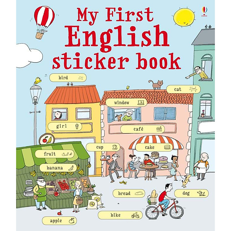 Sách Usborne My First English sticker book