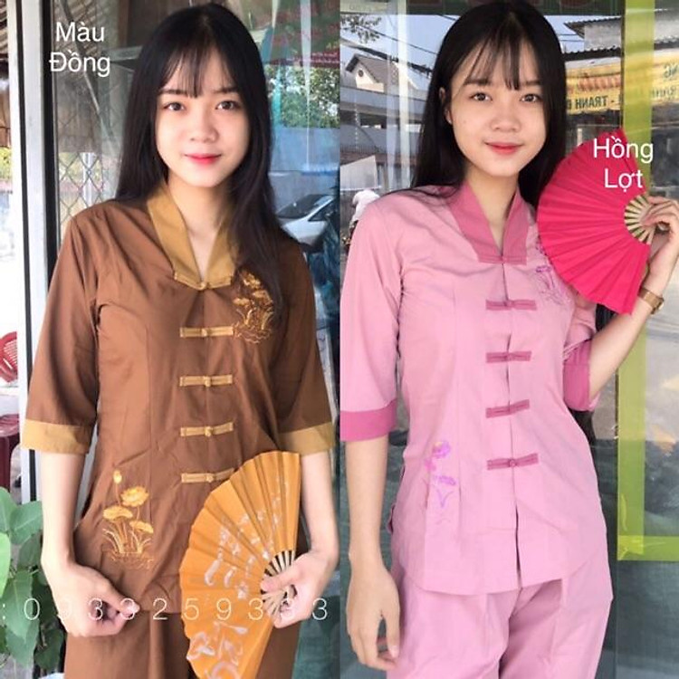 Đồ Lam Đi Chùa # Mẫu La Hán Phối# Quần Áo Nữ #Đồ Bộ