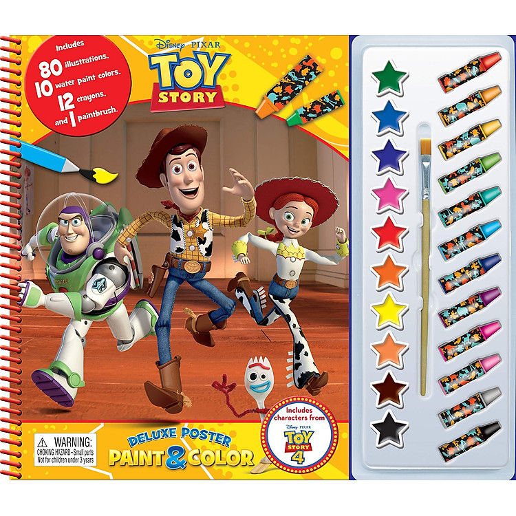 Disney Toy Story 4 Deluxe Poster Paint & Color - Ảnh 5