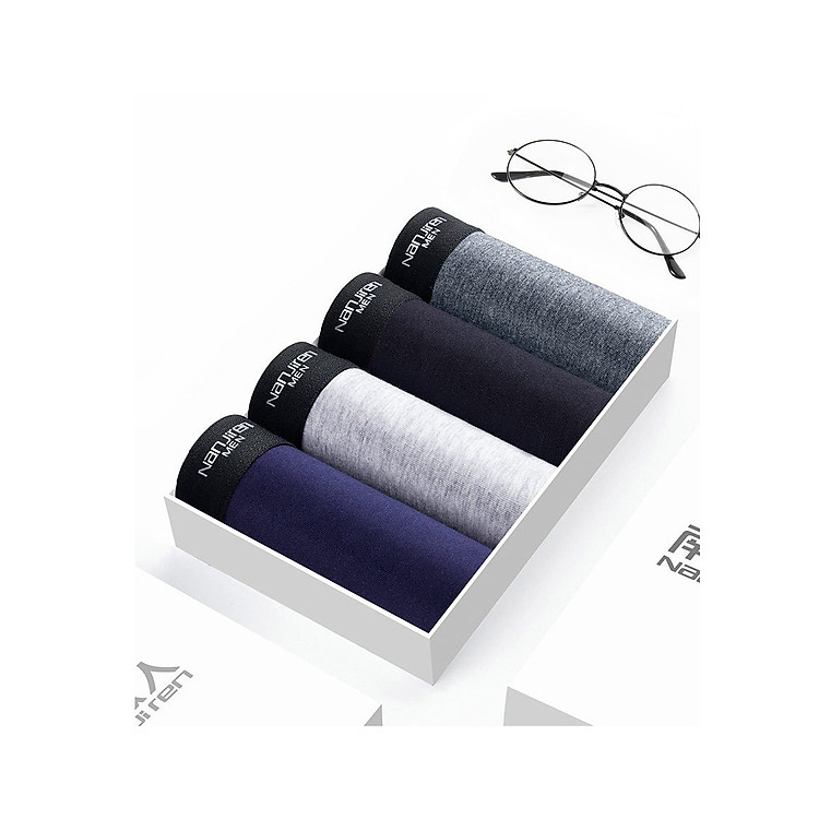 Hộp 4 quần lót nam Boxer Nanjiren ( quần sịp đùi ) hàng nhập câp cấp QL4