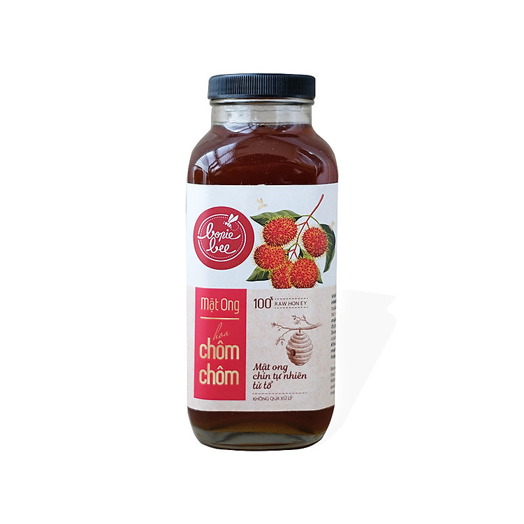 Mật ong nguyên chất hoa chôm chôm Bonie Bee - Chín tự nhiên từ tổ - Không qua xử lý