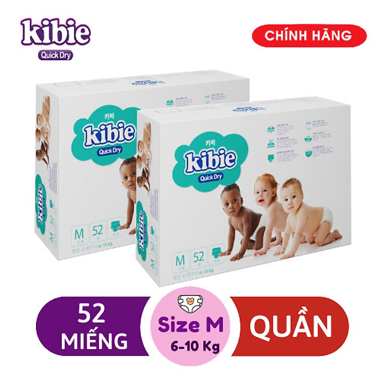 Bỉm Tã quần Kibie size M Combo 2 Giá tốt